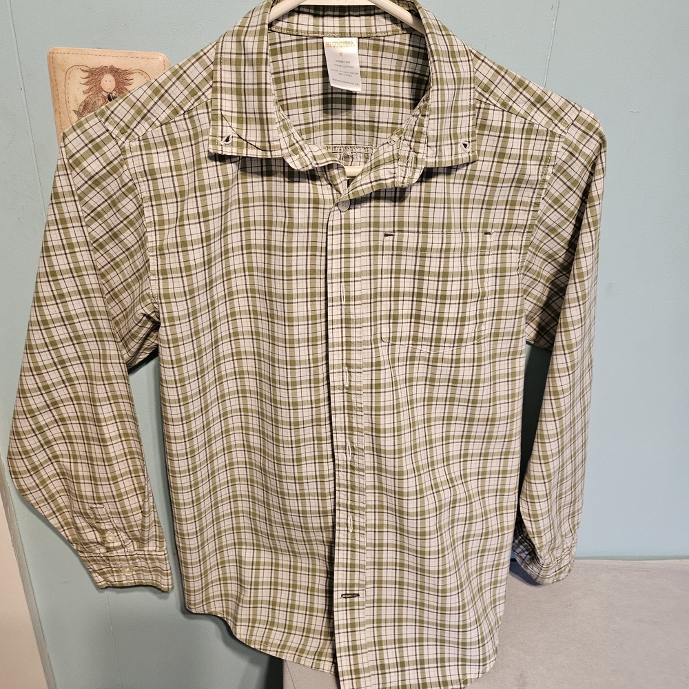 Gymboree Kids Green Plaid Button Down Shirt